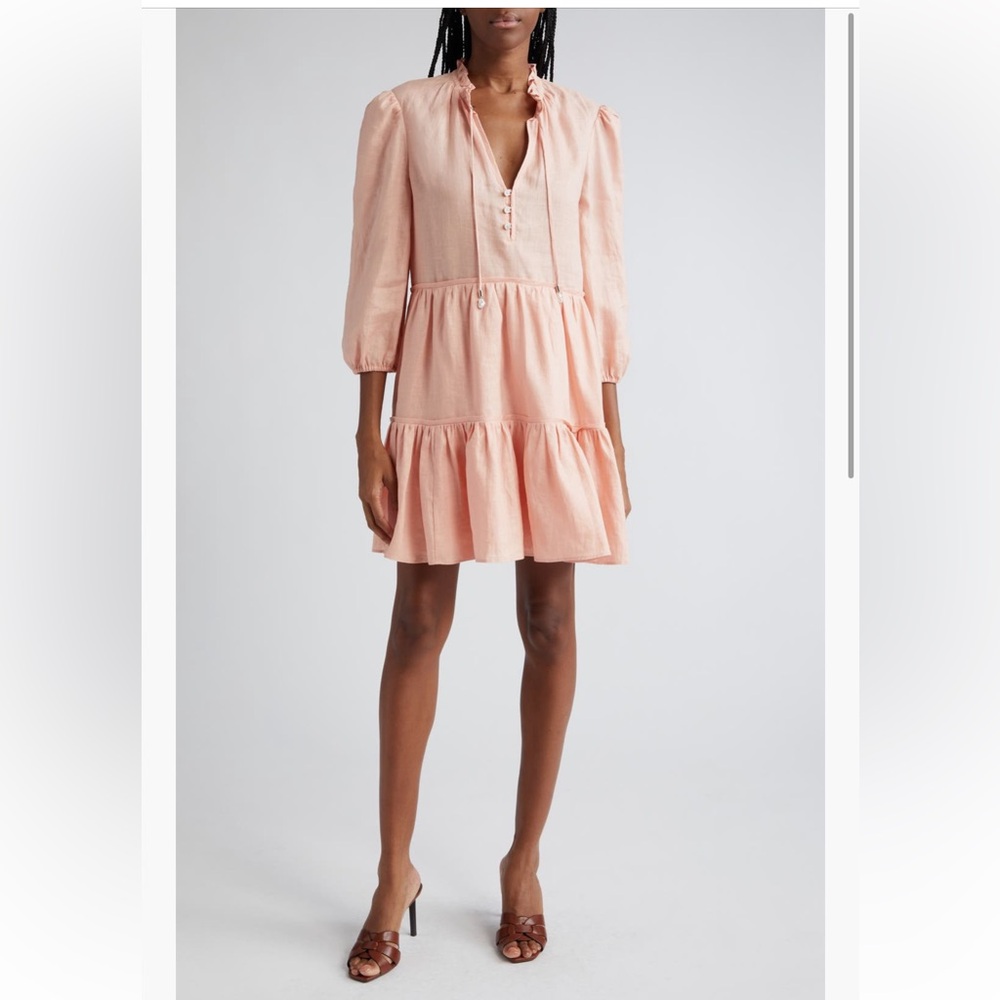 Veronica Beard Hawken Linen Minidress